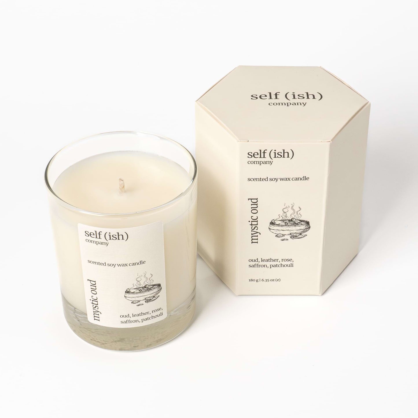 oud soy wax candle with gift packaging for sale in the UK, 100% natural luxury soy candle to buy online from the best candle company in England, paraffin free candle, artisan candle