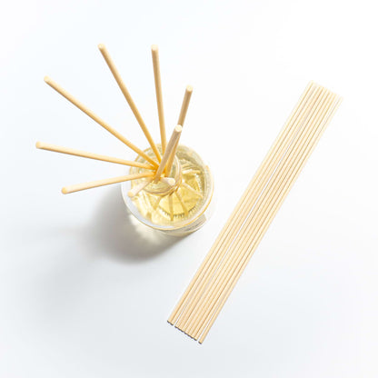 replacement reed diffuser reeds seen from above